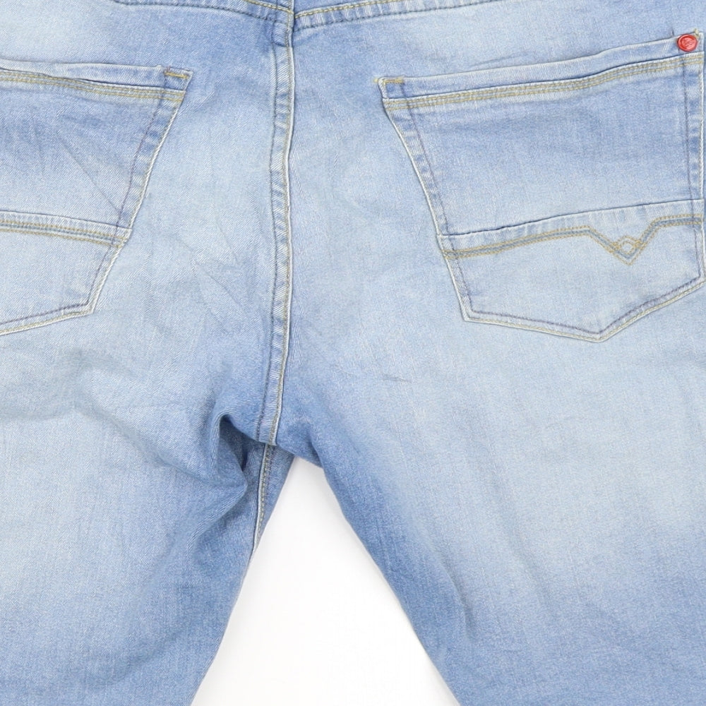 Voi Jeans Womens Blue  Denim Bermuda Shorts Size 36 in