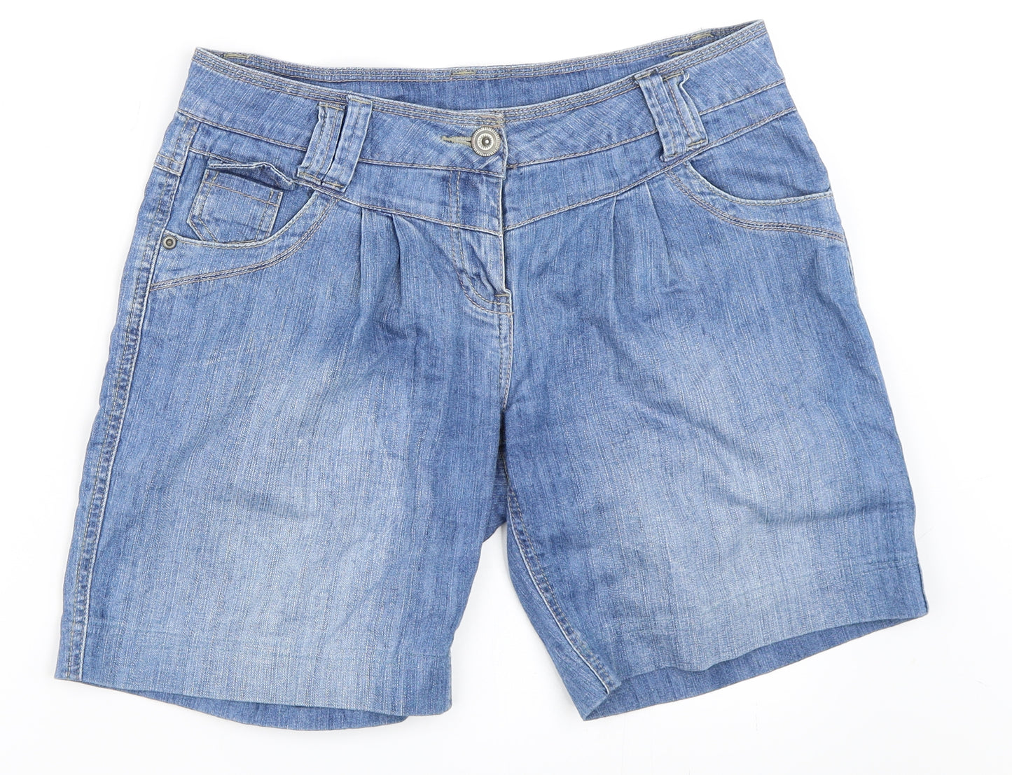 Dorothy Perkins Womens Blue  Denim Bermuda Shorts Size 12
