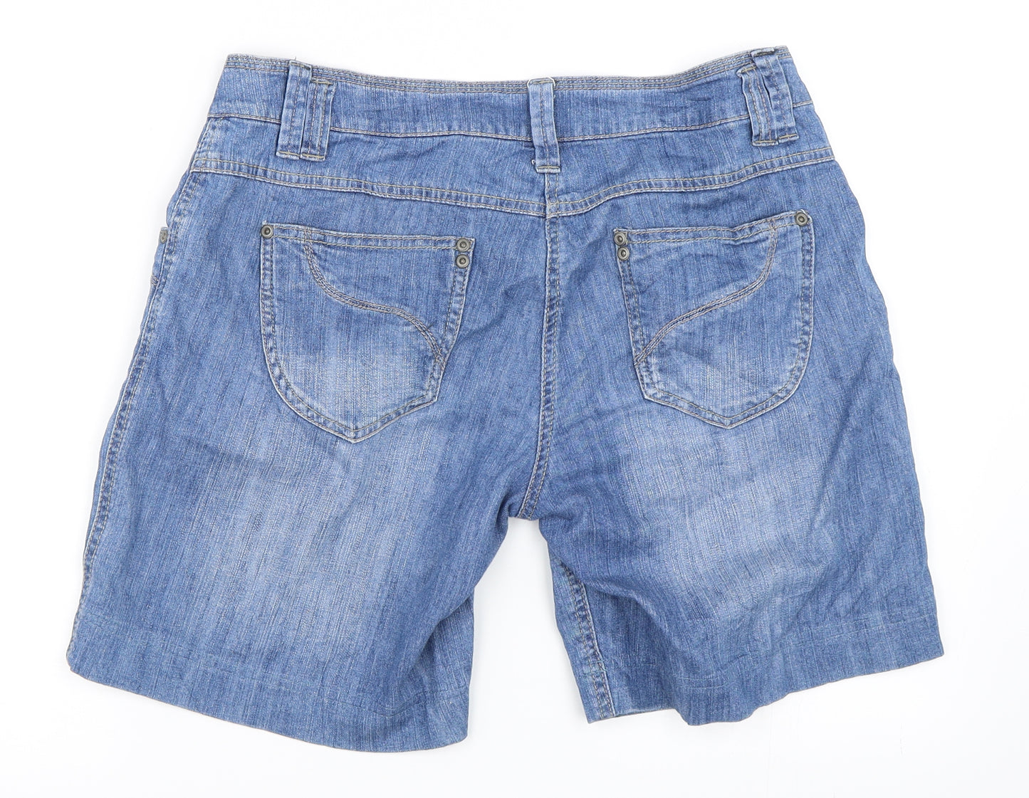 Dorothy Perkins Womens Blue  Denim Bermuda Shorts Size 12