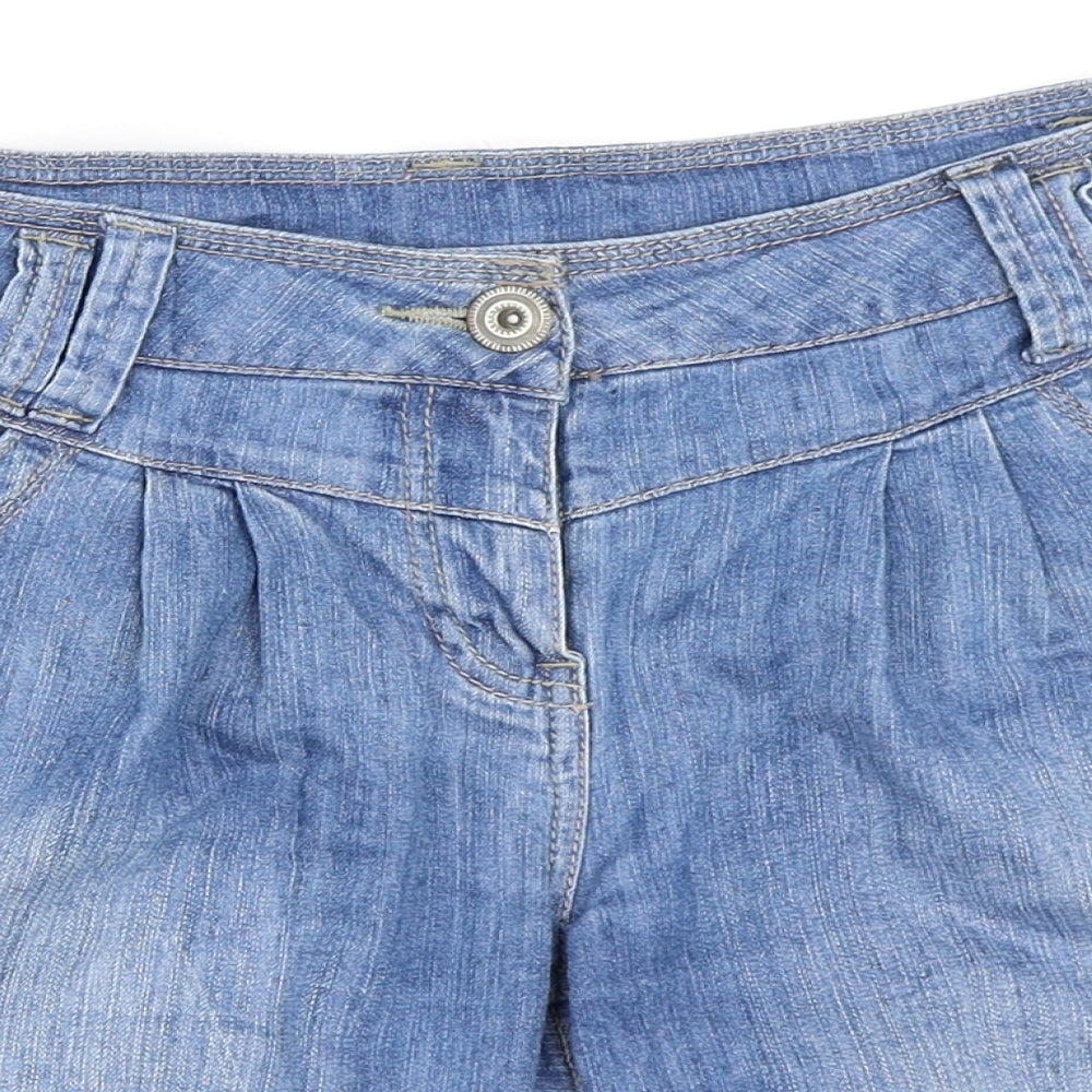Dorothy Perkins Womens Blue  Denim Bermuda Shorts Size 12