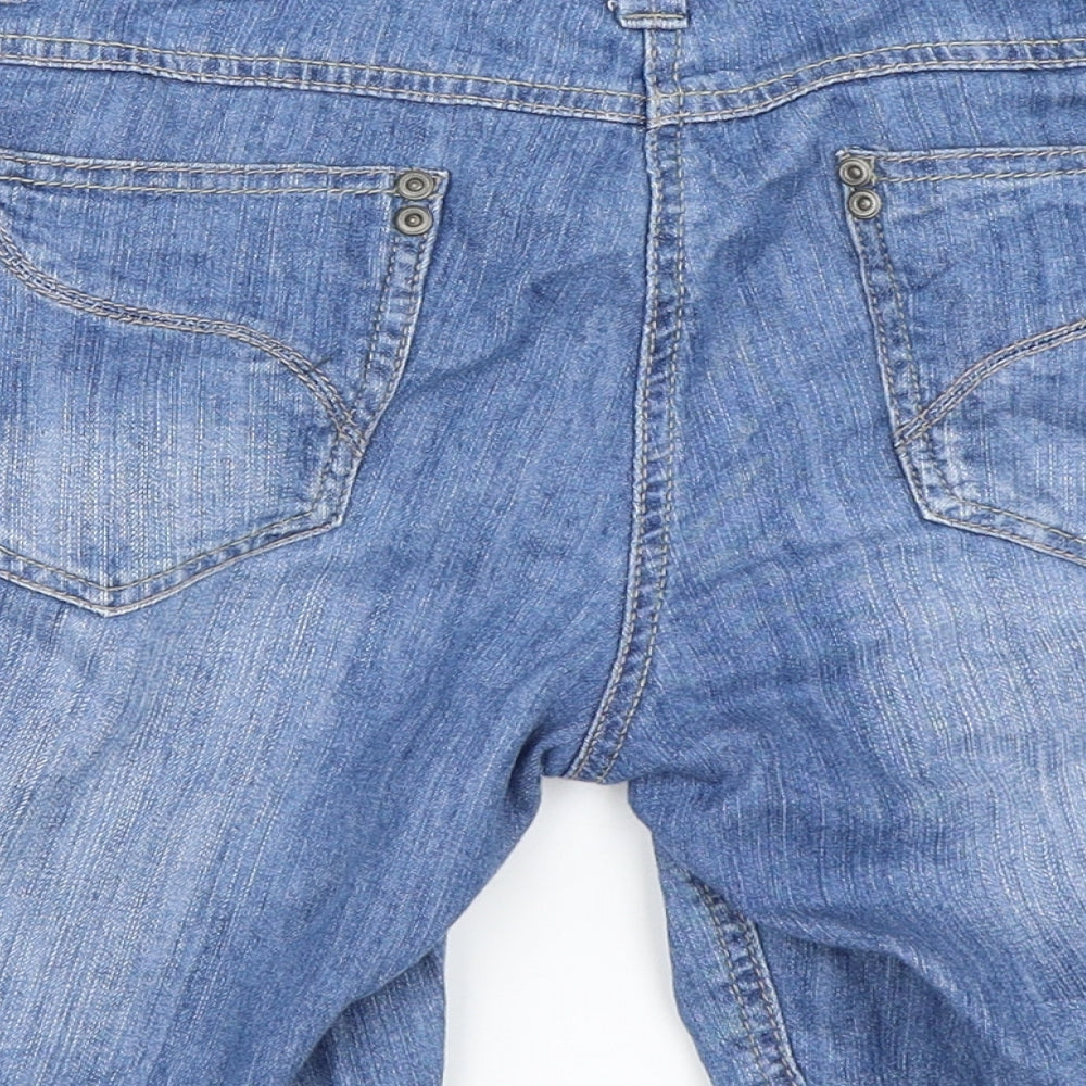 Dorothy Perkins Womens Blue  Denim Bermuda Shorts Size 12