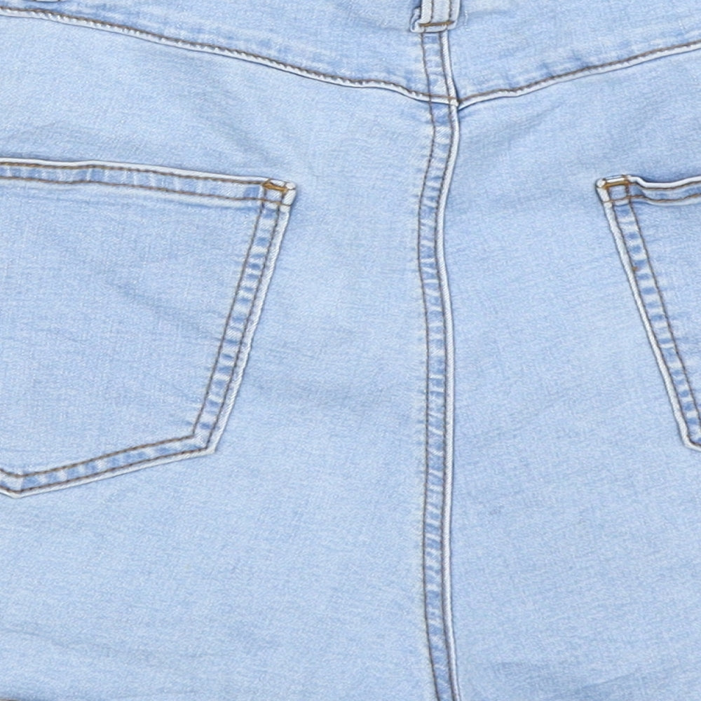 Primark Womens Blue  Denim Hot Pants Shorts Size 16