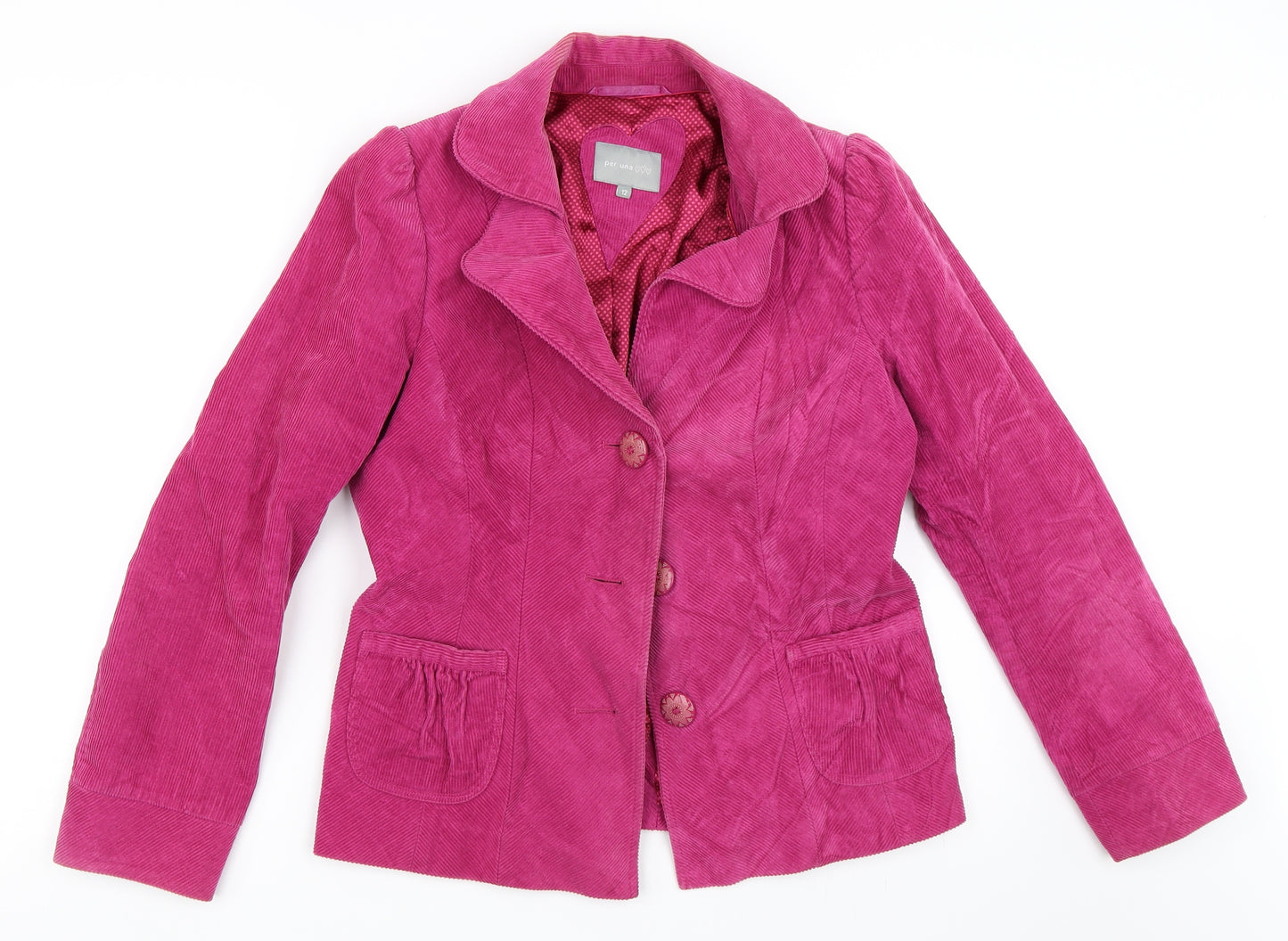 Per Una Womens Pink  Corduroy Jacket  Size 12