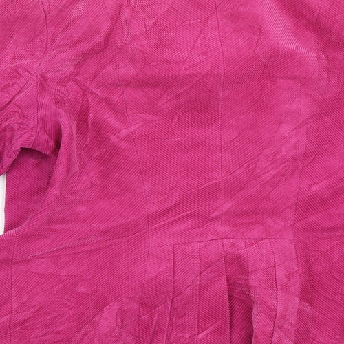 Per Una Womens Pink  Corduroy Jacket  Size 12