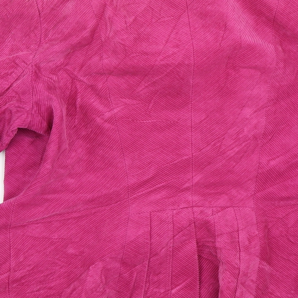 Per Una Womens Pink  Corduroy Jacket  Size 12