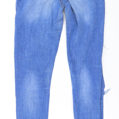 Primark Womens Blue  Denim Skinny Jeans Size 10 L28 in