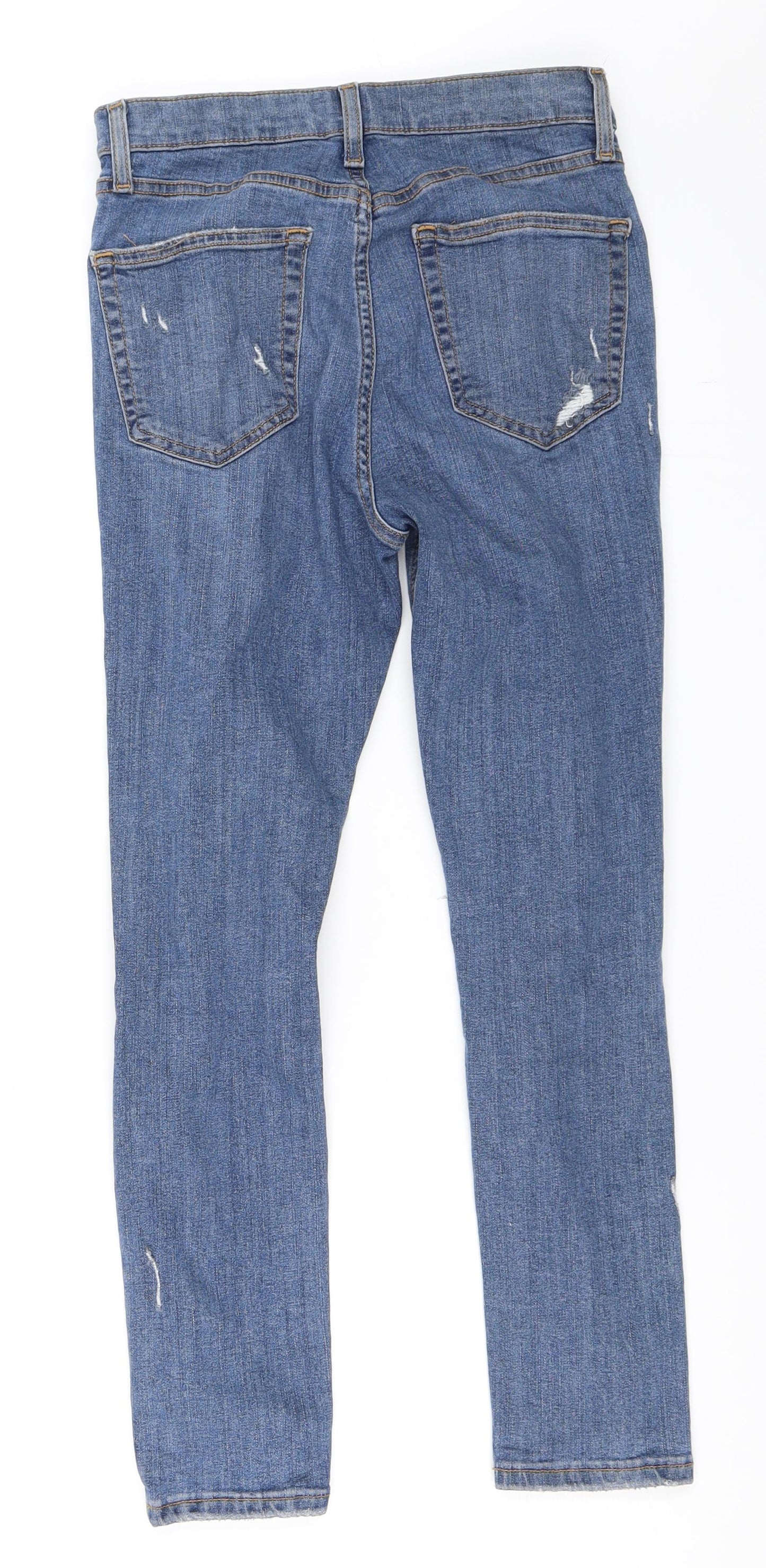 Topshop Womens Blue  Denim Skinny Jeans Size 28 in L30 in - Jamie Jeans