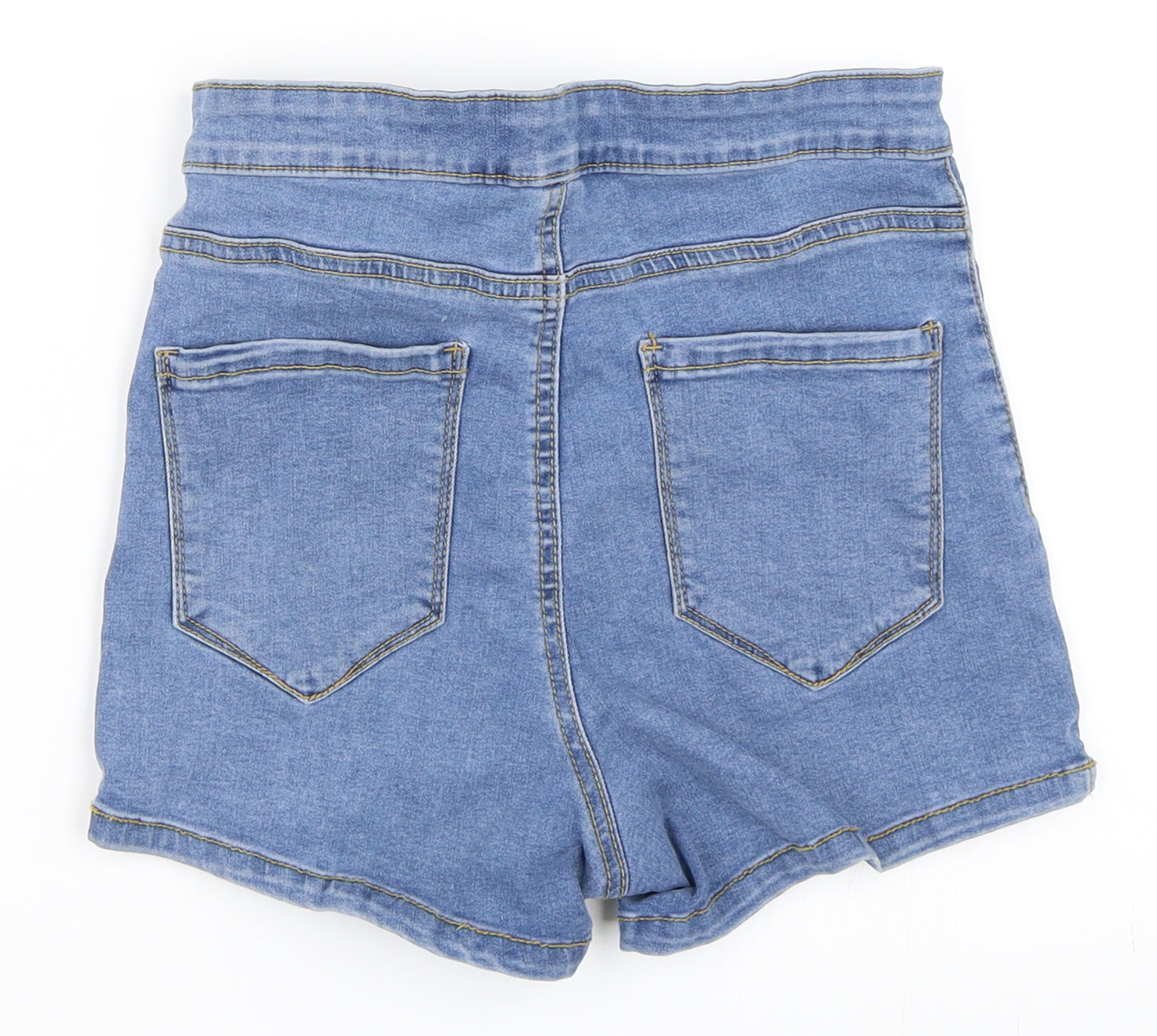Primark Womens Blue  Denim Hot Pants Shorts Size 10