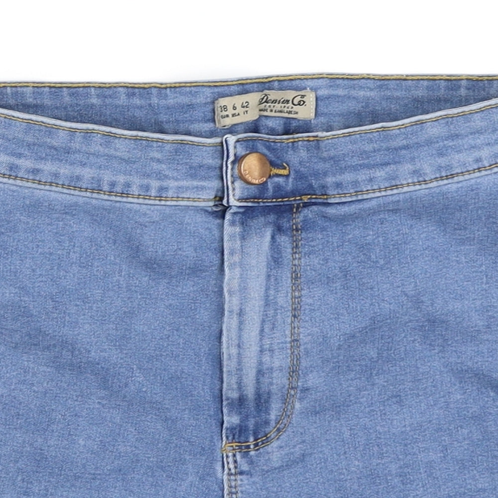 Primark Womens Blue  Denim Hot Pants Shorts Size 10