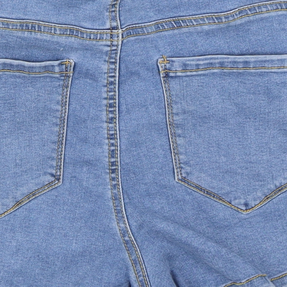 Primark Womens Blue  Denim Hot Pants Shorts Size 10