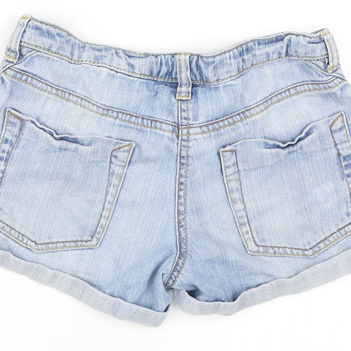 NEXT Girls Blue  Denim Hot Pants Shorts Size 9 Years
