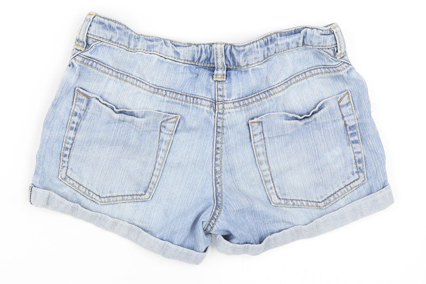 NEXT Girls Blue  Denim Hot Pants Shorts Size 9 Years