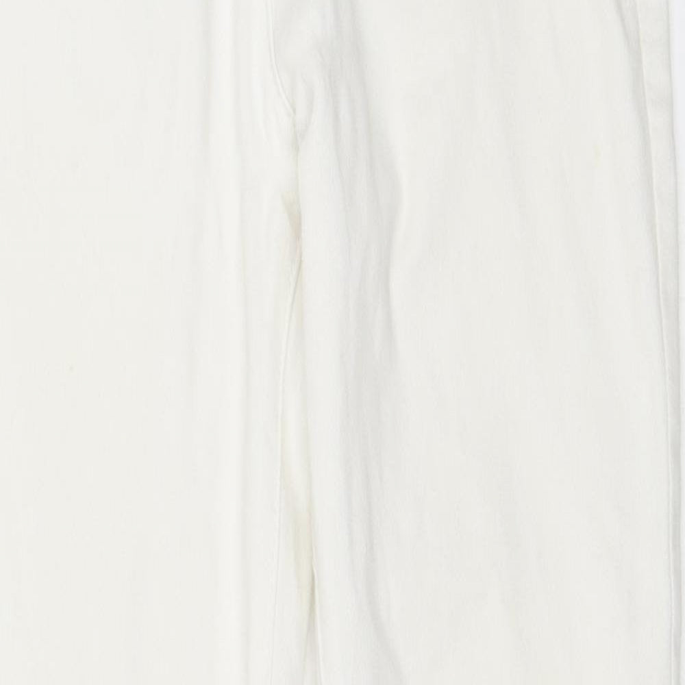 Marks and Spencer Womens White  Denim Skinny Jeans Size 12 L30 in