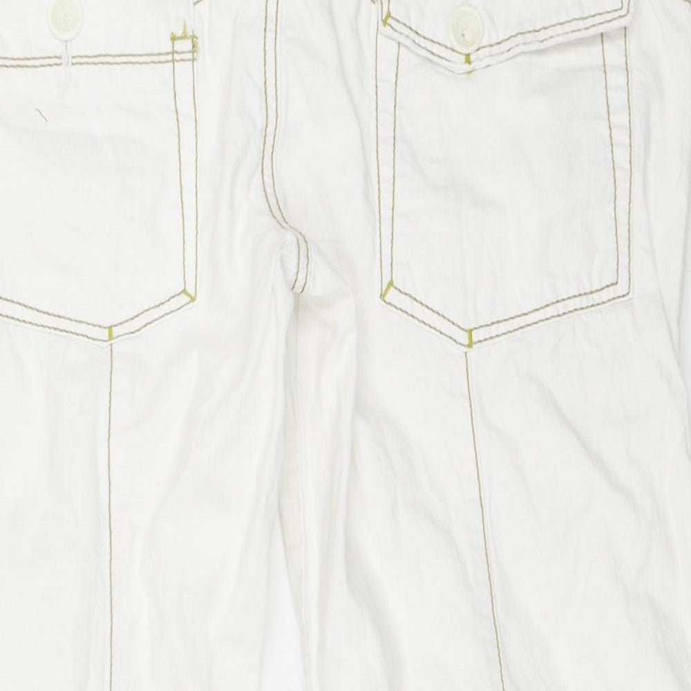 NEXT Womens Ivory  Denim Cropped Jeans Size 12 L20 in