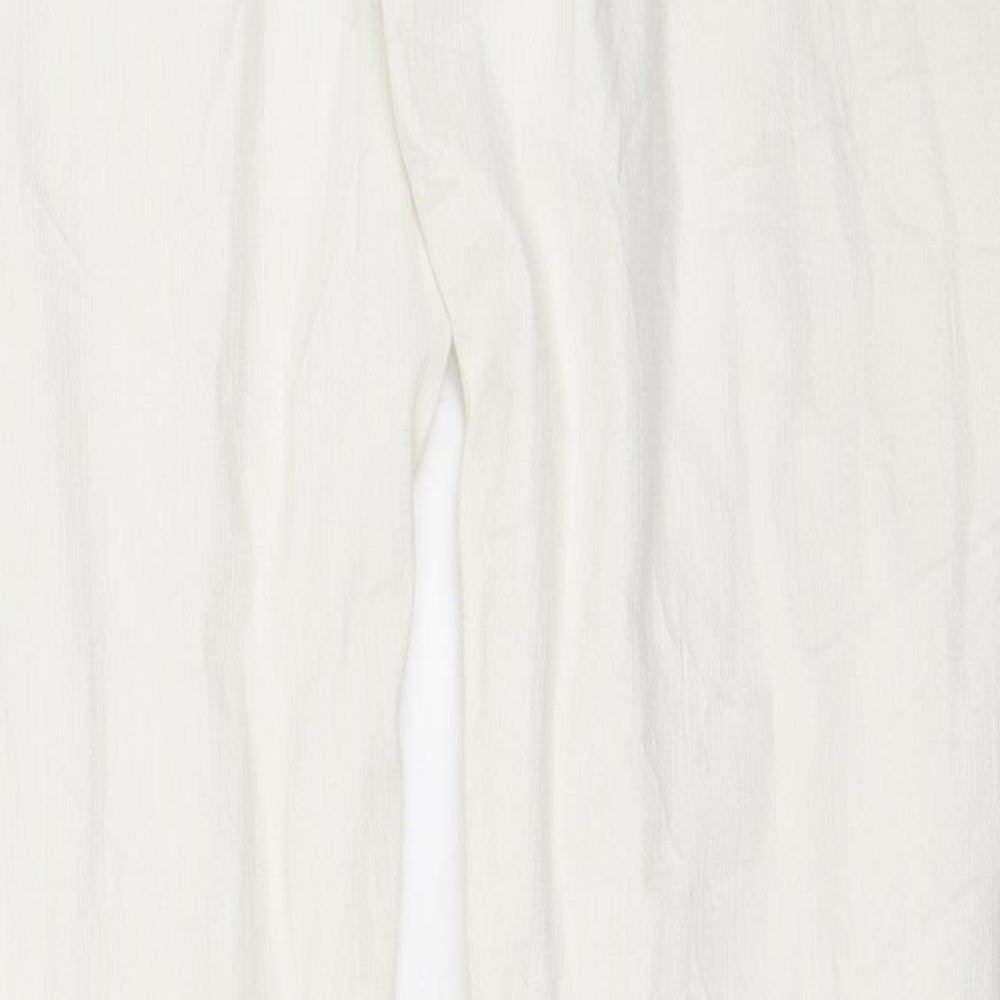Preworn Womens Ivory  Denim Skinny Jeans Size 12 L30 in