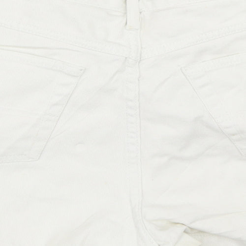At Denim Womens Ivory  Denim Hot Pants Shorts Size 10