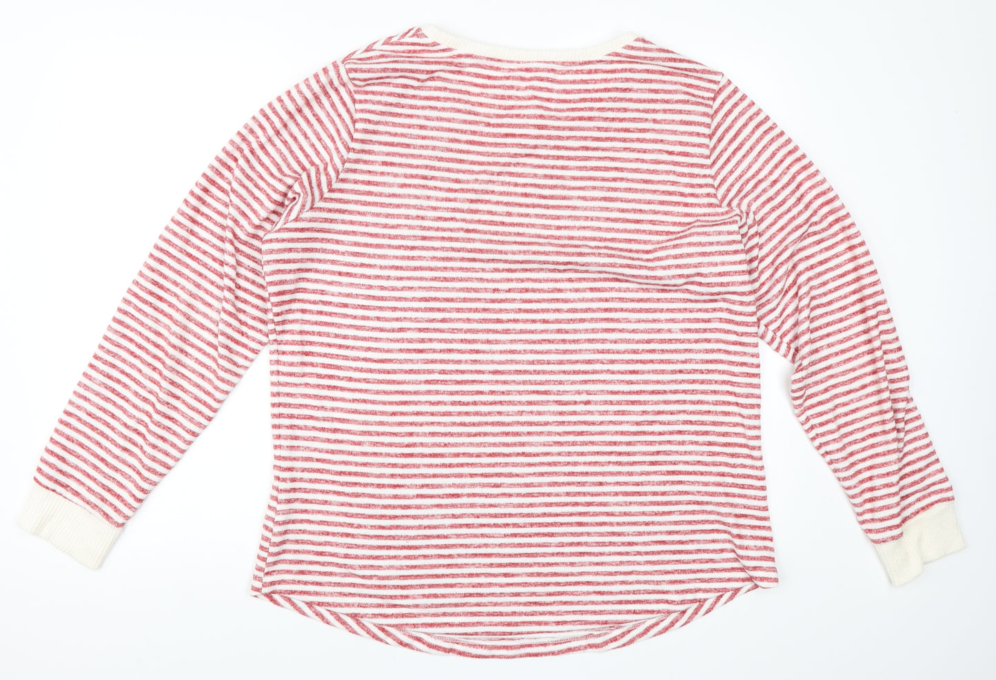 F&F Womens Red Striped  Top Pyjama Top Size 20
