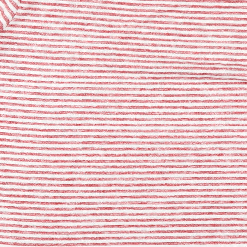 F&F Womens Red Striped  Top Pyjama Top Size 20