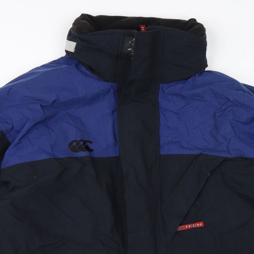 Canterbury Mens Black   Windbreaker Coat Size M