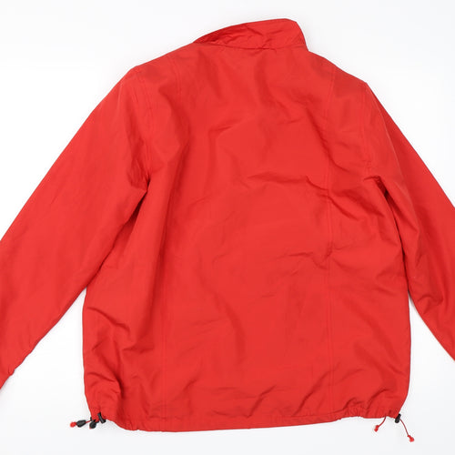 Preworn Womens Red   Windbreaker Coat Size 14