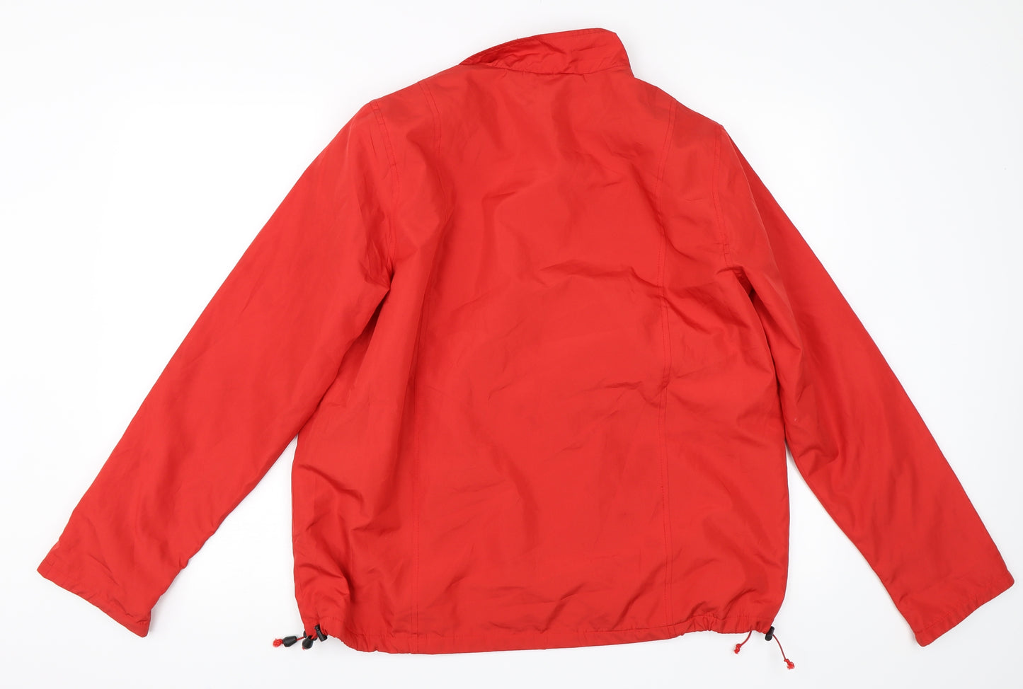 Preworn Womens Red   Windbreaker Coat Size 14