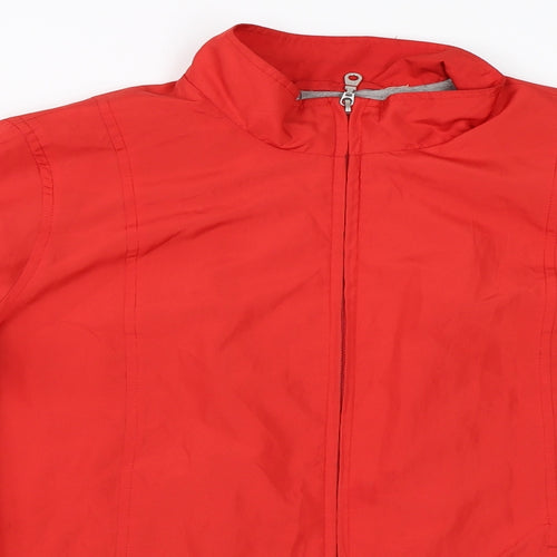 Preworn Womens Red   Windbreaker Coat Size 14
