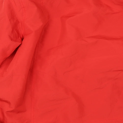 Preworn Womens Red   Windbreaker Coat Size 14