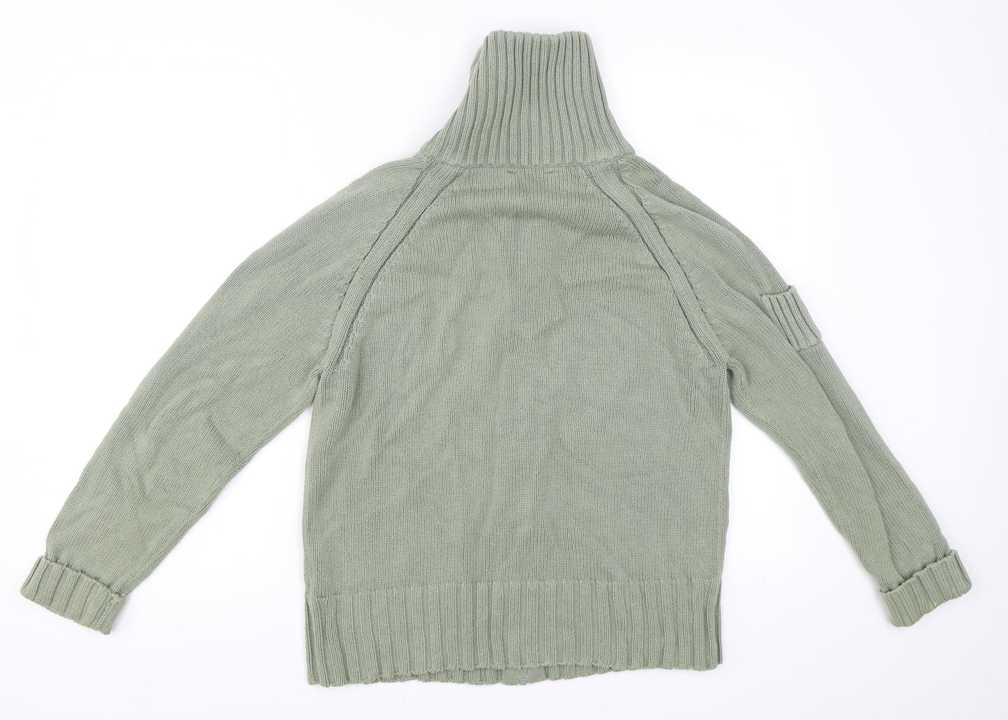 Maine New England Womens Green   Full Zip Jumper Size 14