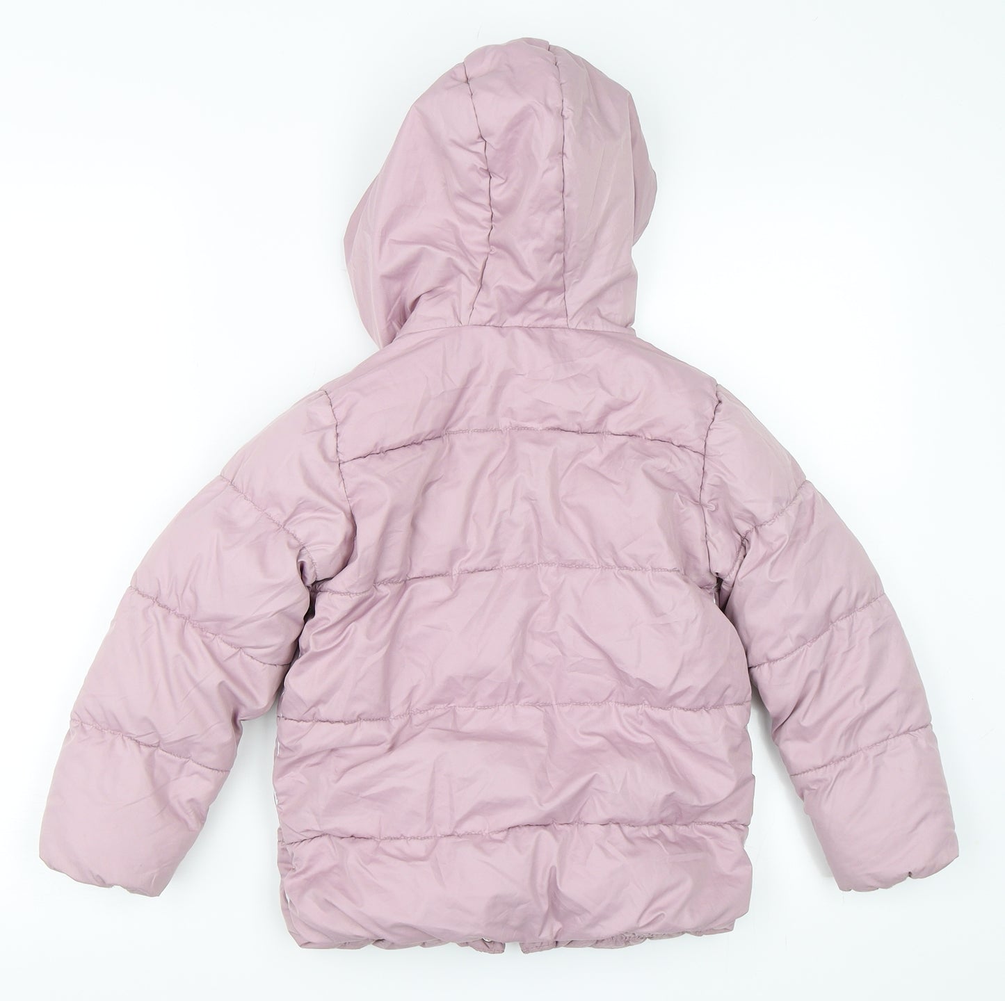 NEXT Girls Pink   Puffer Jacket Coat Size 5-6 Years