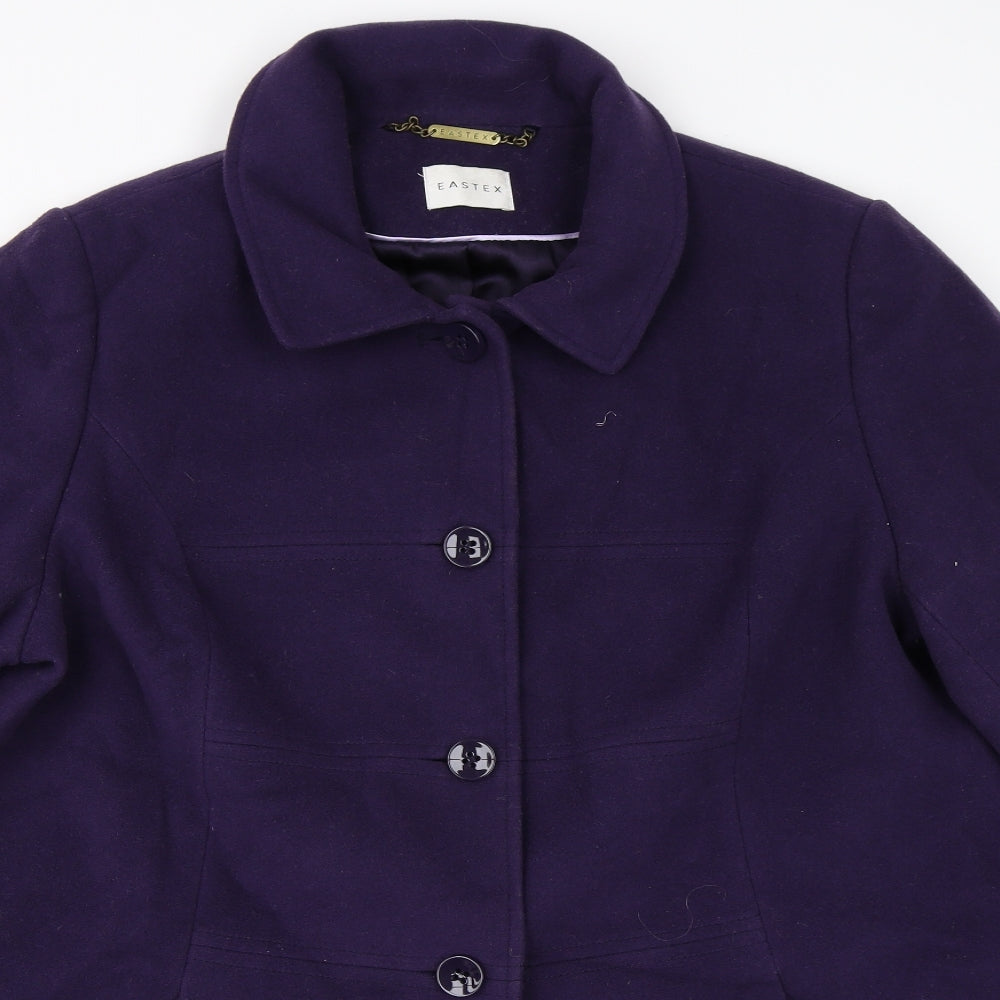 Eastex Womens Purple   Overcoat Coat Size 18