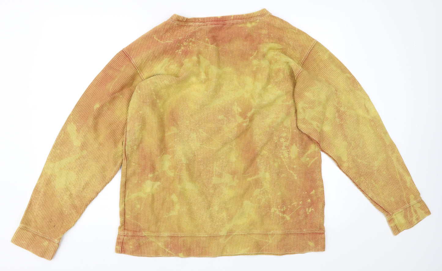 PINK Womens Yellow   Pullover Sweatshirt Size L