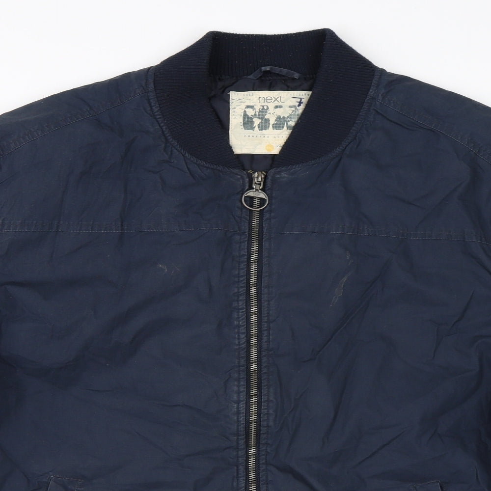 NEXT Mens Blue   Bomber Jacket Coat Size 2XL