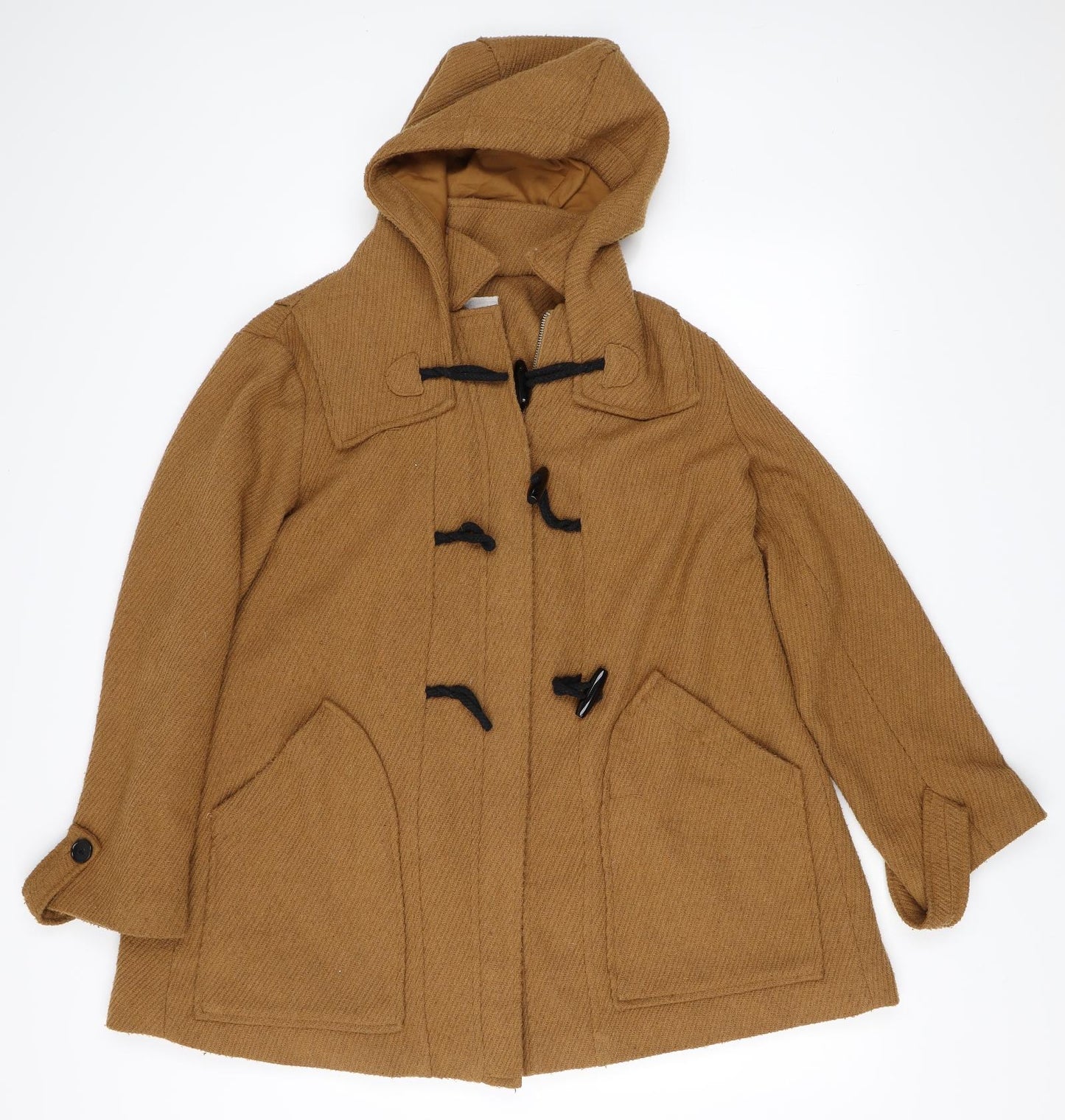 Preworn Womens Beige   Overcoat Coat Size M