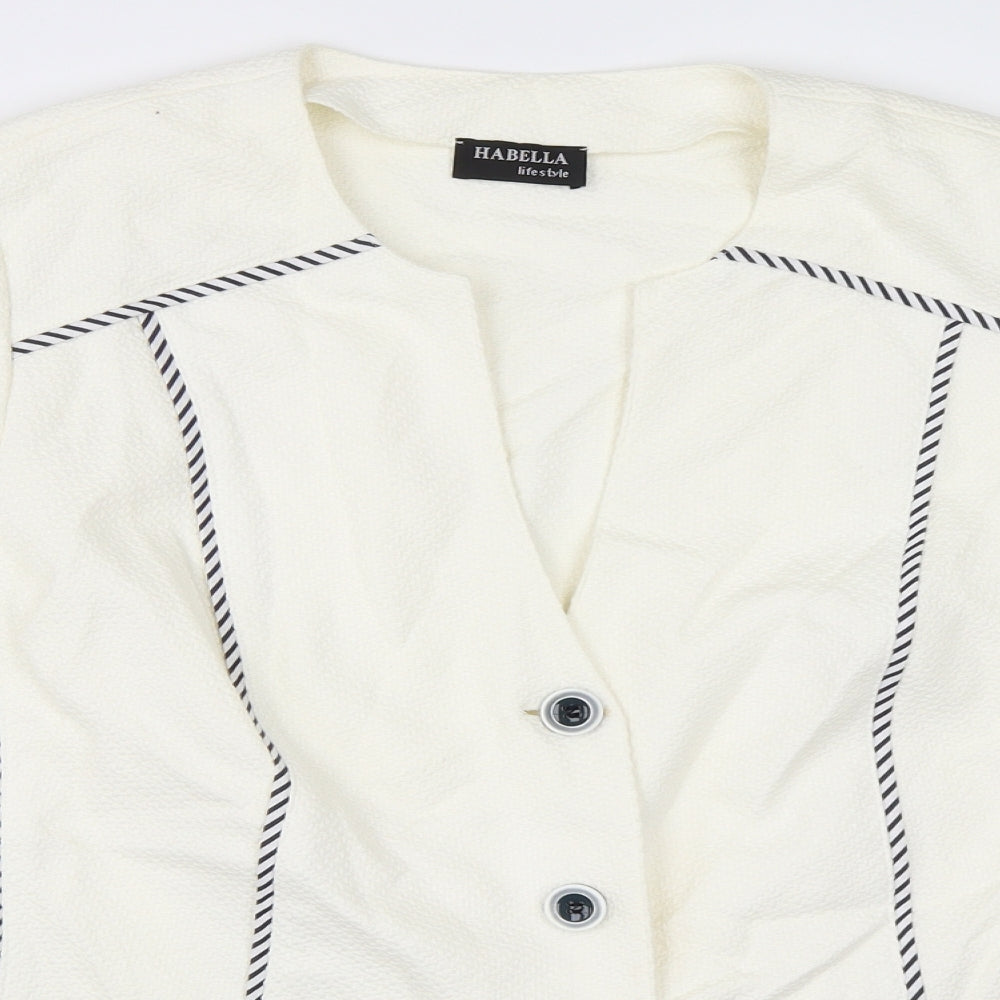Habella Womens Ivory   Jacket Blazer Size 20