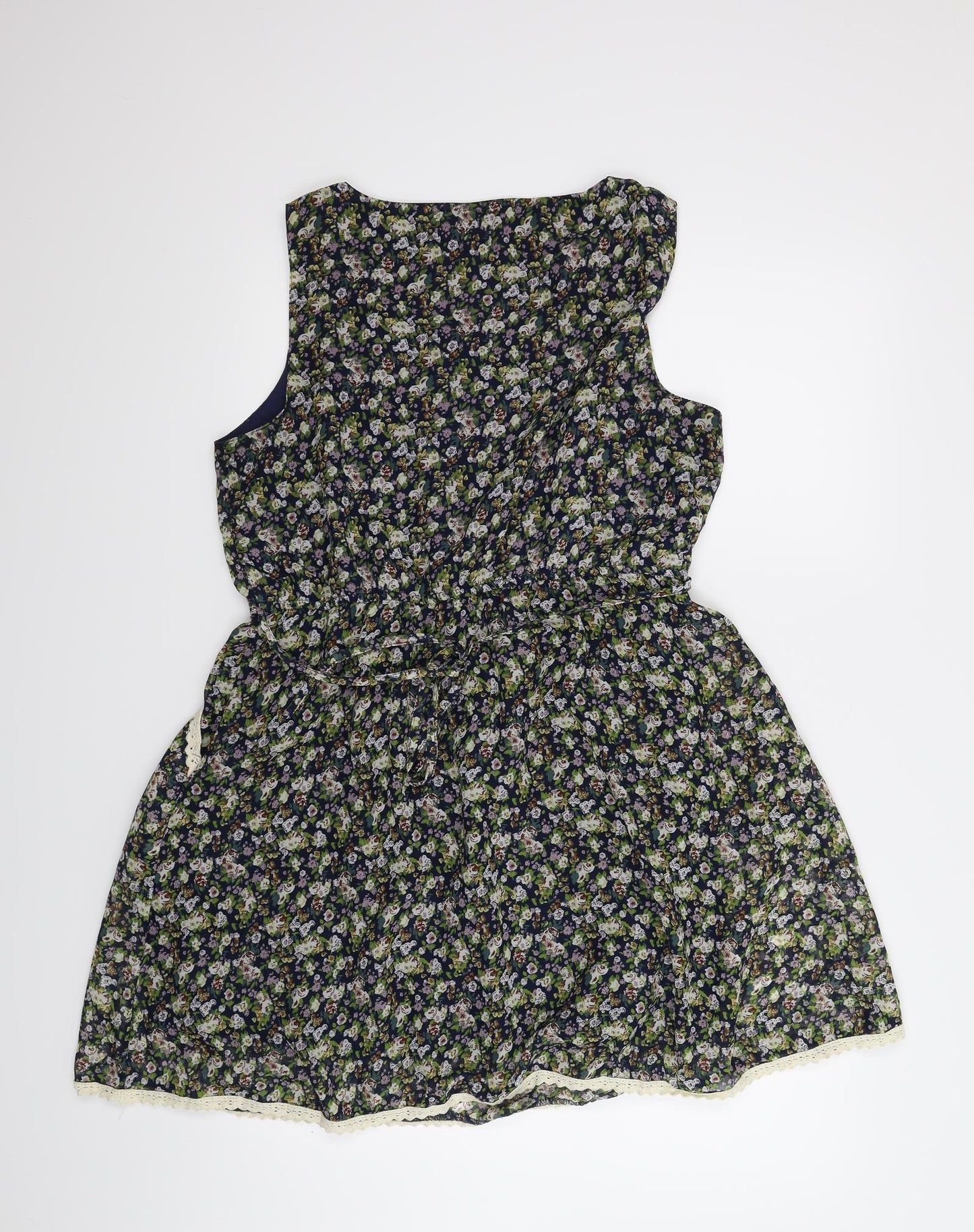 New Look Womens Multicoloured Floral  A-Line  Size 14