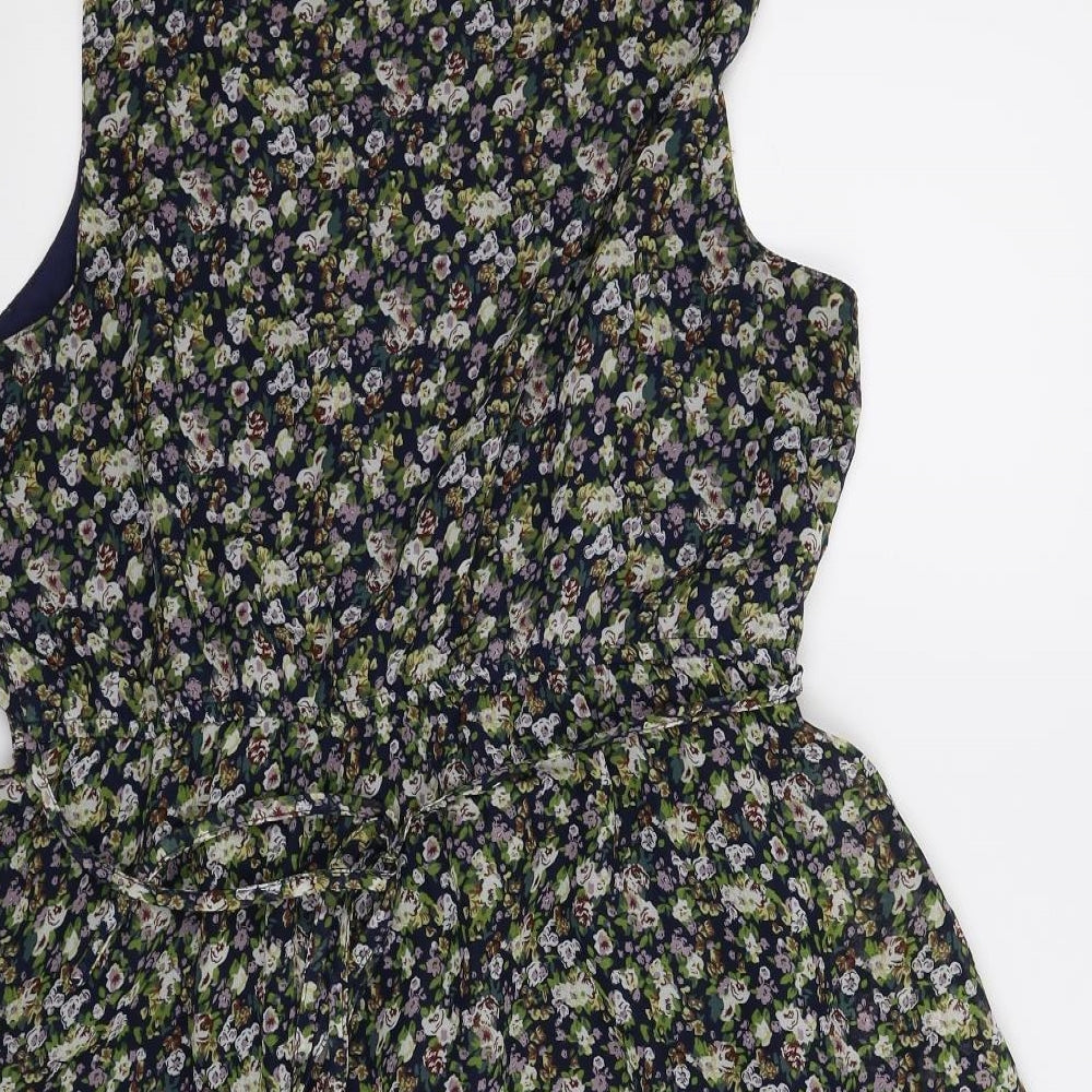 New Look Womens Multicoloured Floral  A-Line  Size 14