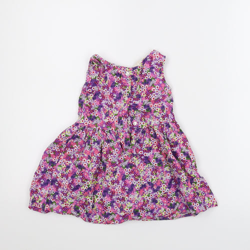 H & M Girls Multicoloured Floral  A-Line  Size 2-3 Years