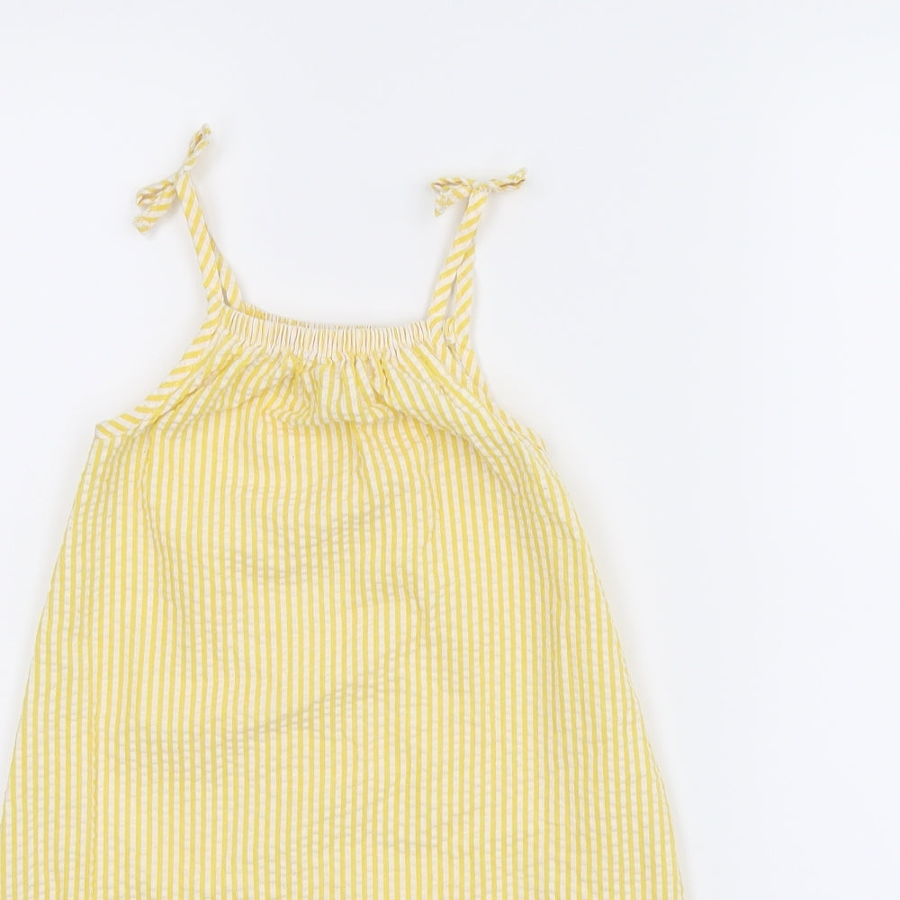 Nutmeg Girls Yellow Striped  A-Line  Size 4-5 Years