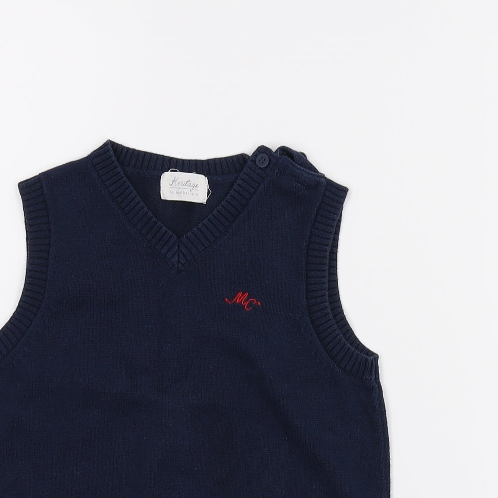 Heritage Boys Blue   Vest Jumper Size 18-24 Months