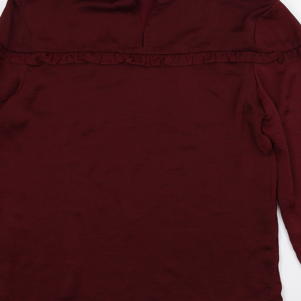 Peacocks Womens Purple   Basic Blouse Size 14