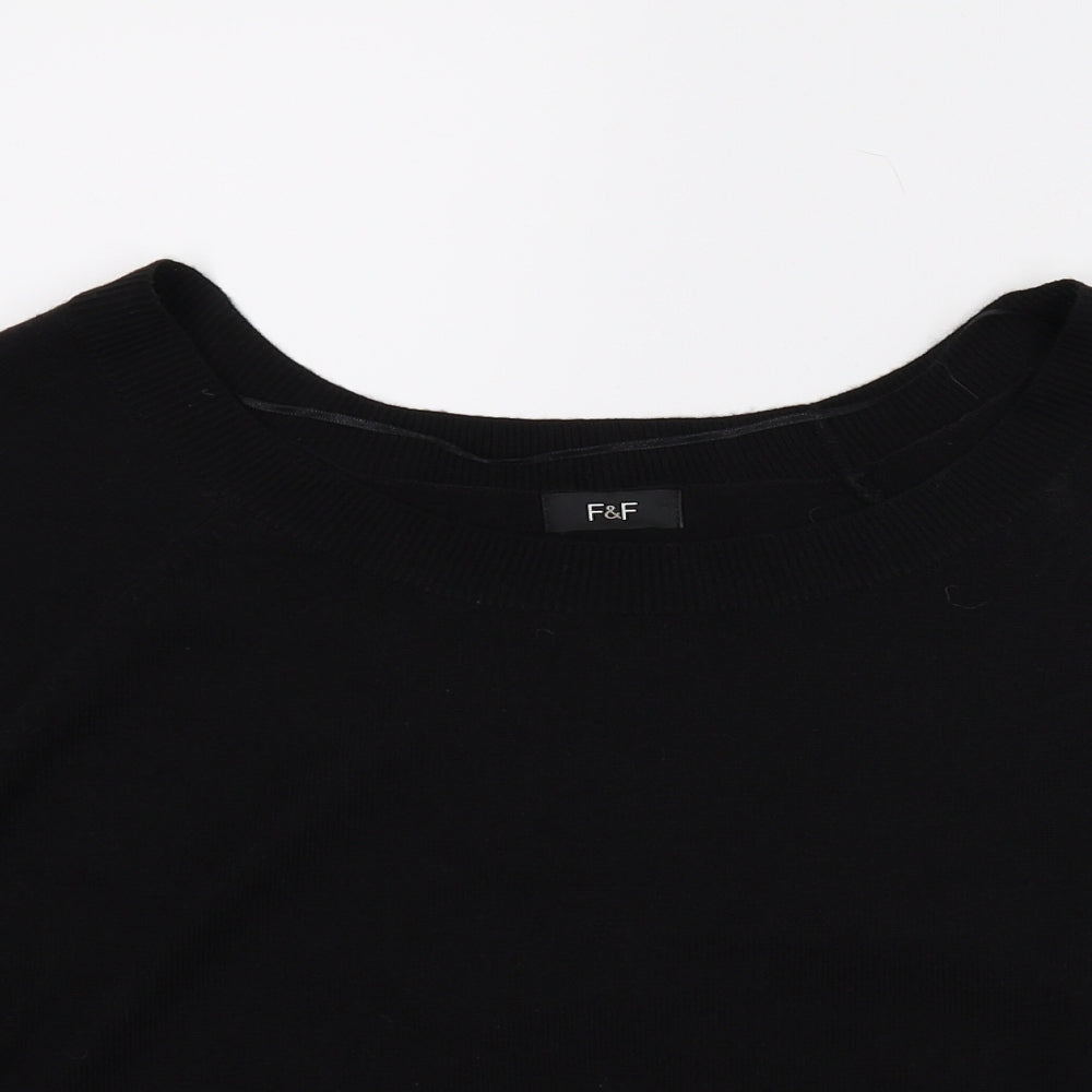 F&F Womens Black   Pullover Jumper Size 8