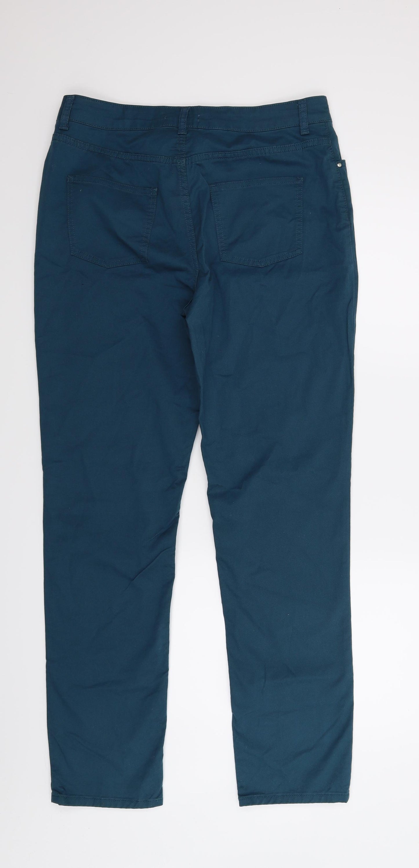 TU  Womens Blue   Chino Trousers Size 14 L30.5 in