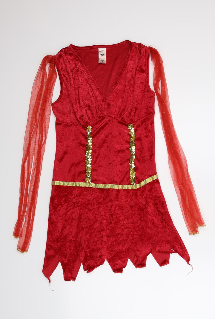 Smiffys Girls Red   A-Line  Size 10 Years  - Costume