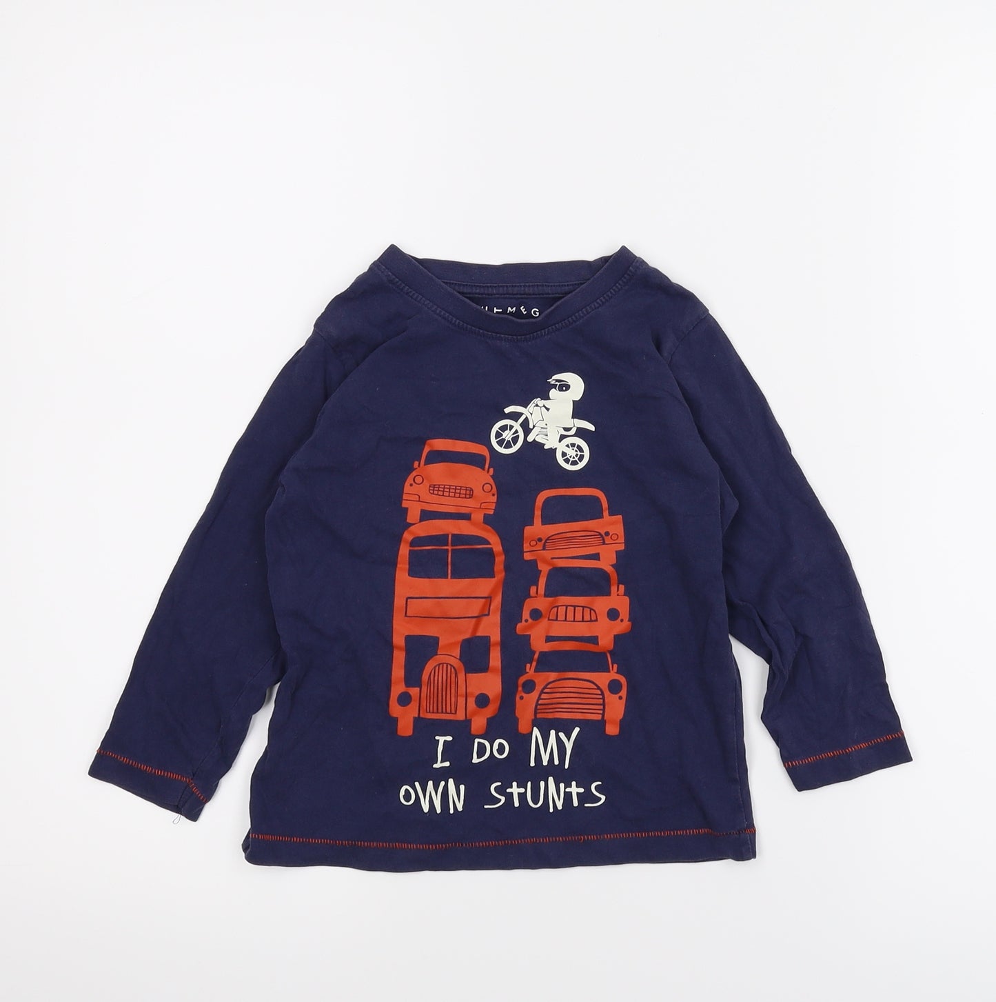 Nutmeg Boys Blue   Basic T-Shirt Size 3-4 Years
