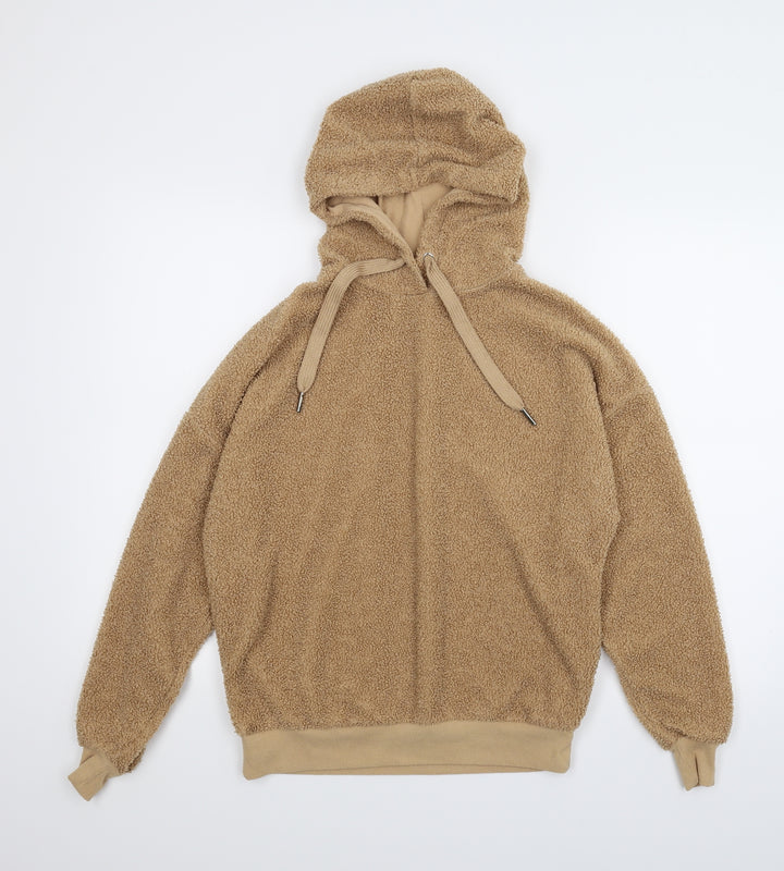 New Look Womens Beige Pullover Hoodie Size 6