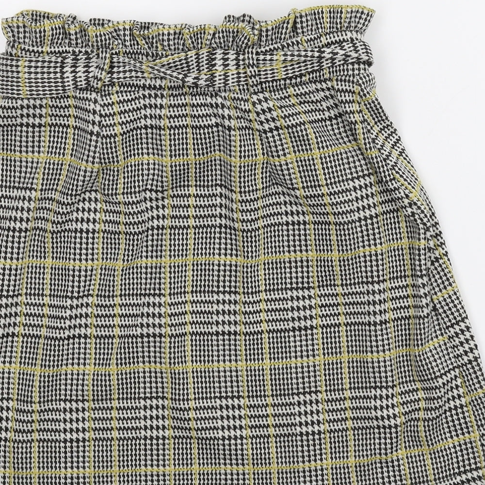 New Look Womens Multicoloured Plaid  A-Line Skirt Size 6