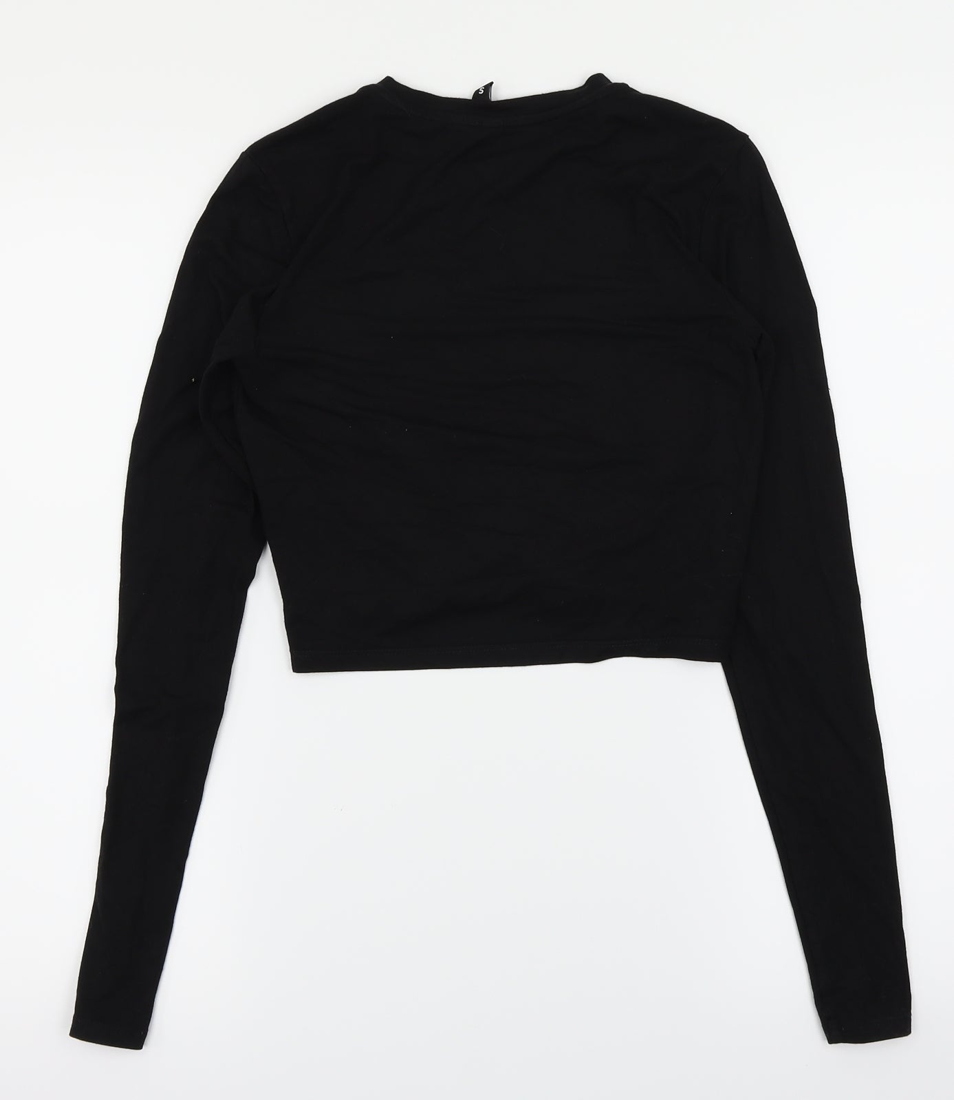 H&M  Womens Black   Cropped Blouse Size S