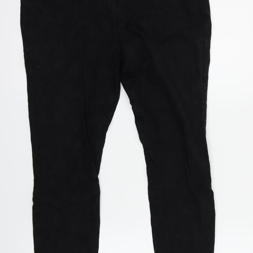 Indigo Womens Black Floral  Skinny Jeans Size 14 L25 in