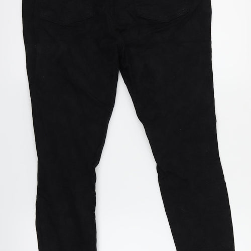 Indigo Womens Black Floral  Skinny Jeans Size 14 L25 in