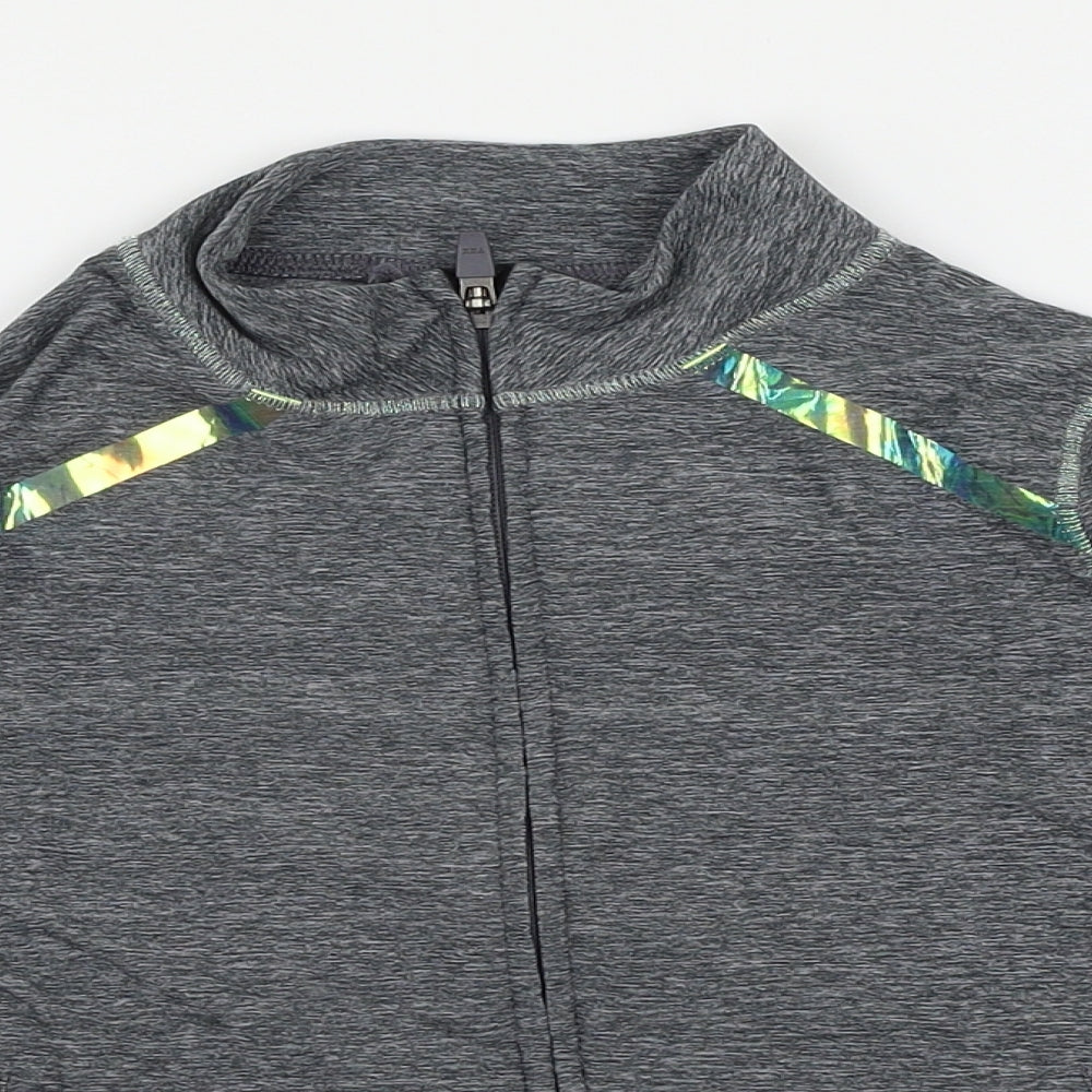 NEXT Girls Grey   Full Zip Sweatshirt Size 8 Years